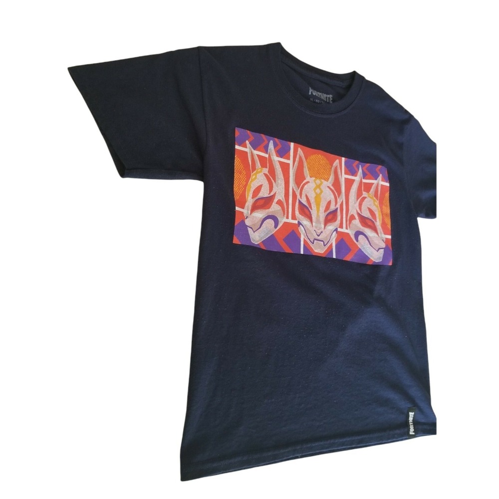 FORTNITE Boy's Youth Size XL 14/16 Graphic T-Shirt Top Drift Character Navy - Picture 6 of 10